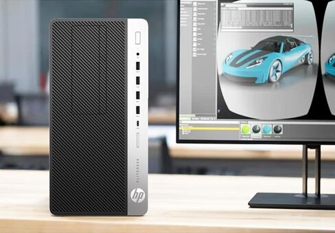 كمبيوتر مكتبي HP EliteDesk 705G4 Mini Tower، AMD Ryzen 3 Pro 2200GE، ذاكرة الوصول العشوائي 16 جيجابايت، 512 جيجابايت SSD، واي فاي، بلوتوث، Windows 11 Pro (متجدد) in Kuwait