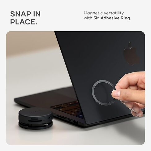محور Satechi OntheGo 7 في 1 USB-C وماوس بلوتوث مع بطارية USB C قابلة لإعادة الشحن، صغير الحجم ومحمول لأجهزة الكمبيوتر المحمول والكمبيوتر اللوحي وأجهزة Mac وWindows in Kuwait