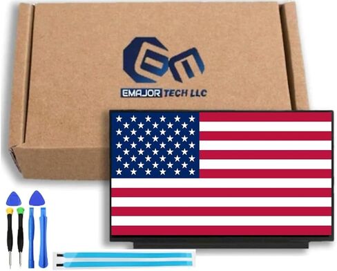 EM EMAJOR TECH New Screen Replacement for HP 14-dq2035cl 20J12UA 1920X1080 FHD Non-Touch LCD LED Display with Set of Tape and Tools in Kuwait