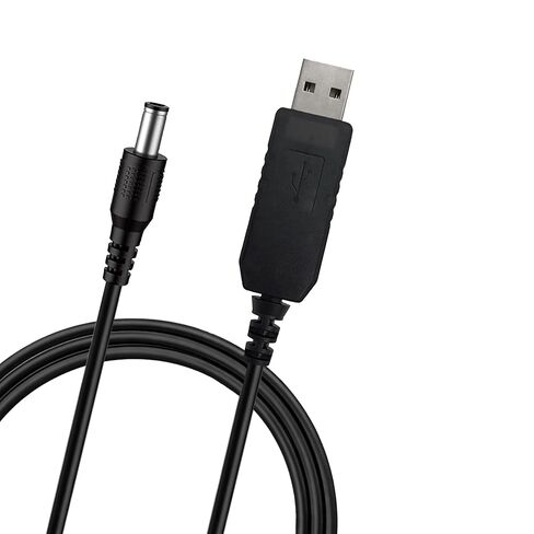 USB 5V to 12V Step Up Converter, DC 5V to 12V Power Supply Cable with DC Jack 5.5 x 2.1mm for Fan, Lamp, Keyboard, Router, Speaker, Max 1A Current, 3.3ft USB Cable in Kuwait
