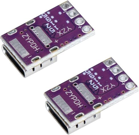 2 قطعة USB-C PD وحدة لوحة الزناد تدعم PD 2.0 3.0 إخراج DC 5V9V12V20V 100W مناسبة لشحن الكمبيوتر المحمول، بنوك الطاقة DIY، اختبار مصدر الطاقة in Kuwait