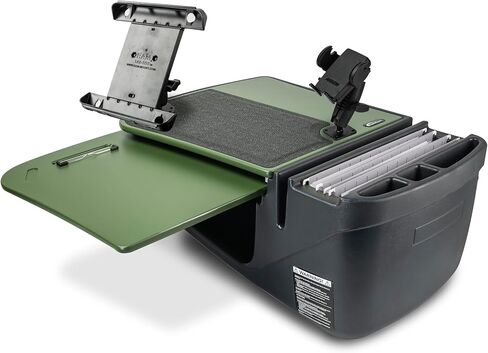 AutoExec GripMaster Car Desk for Your Vehicle Workstation and Mobile Office, Army Green with Phone Mount and Tablet Mount in Kuwait