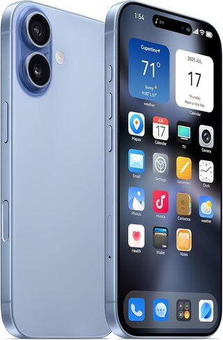 1:1 Simulation Fake Dummy Phone, Looks Like The Real Phone 17, Display Prop Non-Working Decoy Replica with Transparent Case for Exhibition & Play (Blue) in Kuwait