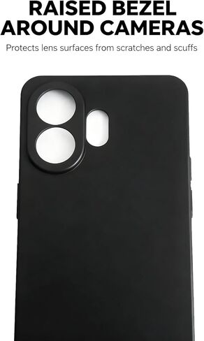 حافظة TCL Nxtpaper 70 Pro مع واقي شاشة [6.90 بوصة]، ممتص للصدمات مرن، غطاء TPU نحيف للغاية مضاد للخدش، أسود in Kuwait