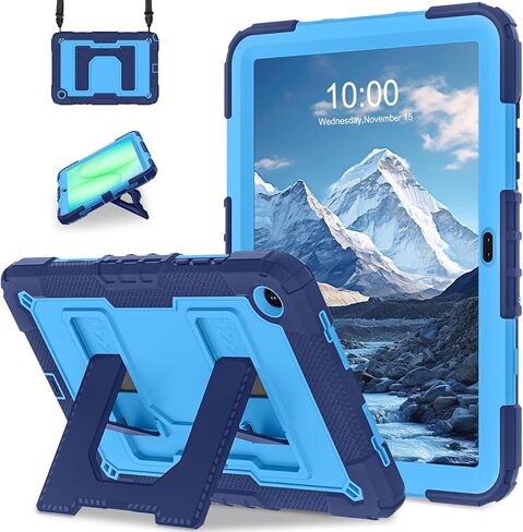 WESOROL Case for Samsung Galaxy Tab A11 Plus/A9 Plus 11 Inch,Heavy Duty Shockproof Cover for Samsung Tablet A11+/A9+ Case with Kickstand Shoulder Strap,Navy Green in Kuwait