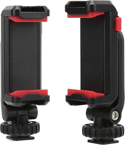 360° Rotation Cold Shoe Phone Bracket Mobile Cold Shoe Mount Phone Stand Adjustable Mobile Phones Cold Shoe Mount Clamp for Video Live Blogging Gear in Kuwait