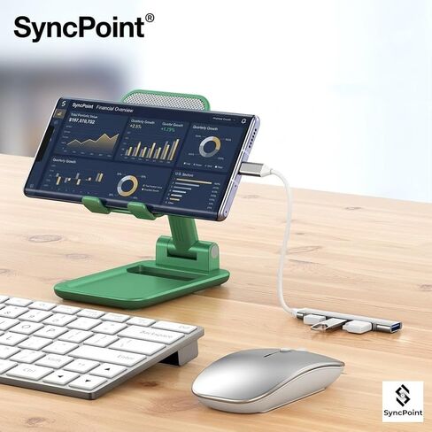 Syncpoint 4-Port USB C Hub with USB-A Adapter, 5Gbps Data Hub for Type C/USB-A Laptops, MacBook Pro/Air, PC and More in Kuwait