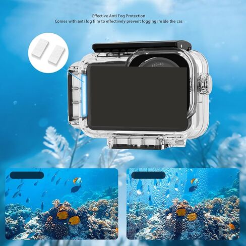 Dpofirs Case for OSMO Action 6, 60m Dive Housing Underwater Protective Case with High Transparency Lens, for Diving Snorkeling Surfing Swimming in Kuwait