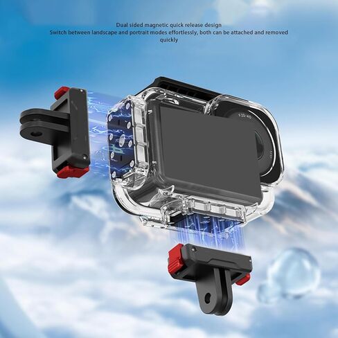 Dpofirs Case for OSMO Action 6, 60m Dive Housing Underwater Protective Case with High Transparency Lens, for Diving Snorkeling Surfing Swimming in Kuwait