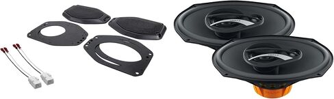 HERTZ DCX-690.3 6x9 مكبرات صوت محورية ثنائية الاتجاه ومجموعة تثبيت شريط الصوت متوافقة مع Jeep JL (2018-2023) وJT (2020-2023) in Kuwait