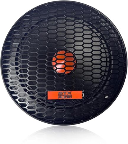 STX Audio 2X STX65PS زوج مكبرات صوت متوسطة المدى مقاس 6.5 بوصة، 4 أوم، 1000 واط بحد أقصى، 400 واط RMS، حساسية 95 ديسيبل، ملف صوتي 1.5 بوصة، مغناطيس فيريت 30 أونصة لصوت السيارة الاحترافي in Kuwait
