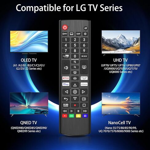 Vanjua for LG Smart TV Remote Control Replacement，Universal for All LG Smart TVs in Kuwait