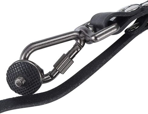 Camera Strap Leather, Adjustable Double Shoulder Harness for DSLR SLR Cameras, with 2 Buckle Clips, Photography Accessories (Shoulders-black) in Kuwait