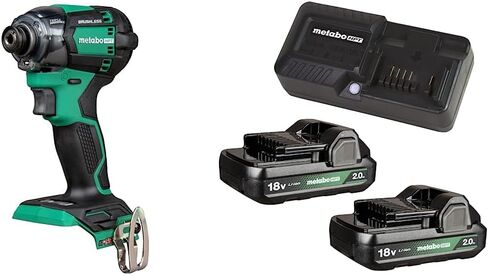 Metabo HPT 18V Cordless Impact Driver, Triple Hammer Technology, Powerful 1, 832 In/Lbs Torque, Variable Speed Trigger, IP56 Compliant, LED Light, Tool Only (WH18DBDL2Q4) in Saudi Arabia