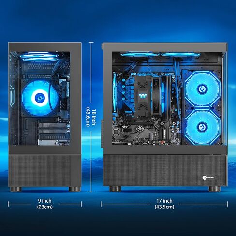 NINGMEI Powerful AMD Ryzen 7 5700G Gaming & Productivity Desktop PC | 16GB DDR4 RAM, 1TB NVMe SSD, Windows 11 Home | All-in-One Tower for Gaming, Streaming & Creative Work in Kuwait