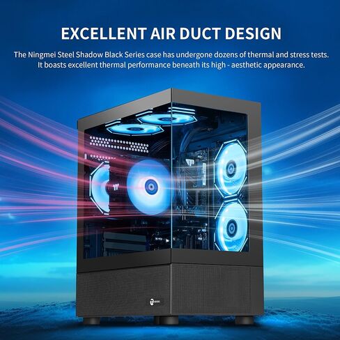 NINGMEI Powerful AMD Ryzen 7 5700G Gaming & Productivity Desktop PC | 16GB DDR4 RAM, 1TB NVMe SSD, Windows 11 Home | All-in-One Tower for Gaming, Streaming & Creative Work in Kuwait