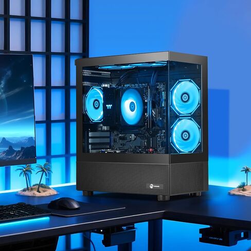 NINGMEI Powerful AMD Ryzen 7 5700G Gaming & Productivity Desktop PC | 16GB DDR4 RAM, 1TB NVMe SSD, Windows 11 Home | All-in-One Tower for Gaming, Streaming & Creative Work in Kuwait