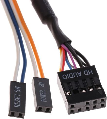 لوحة أمامية USB 3.0 Hub - 2 منفذ توسيع خليج قوس مع صوت HD وزر الطاقة لحقيبة الكمبيوتر in Kuwait
