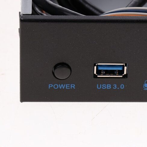 لوحة أمامية USB 3.0 Hub - 2 منفذ توسيع خليج قوس مع صوت HD وزر الطاقة لحقيبة الكمبيوتر in Kuwait