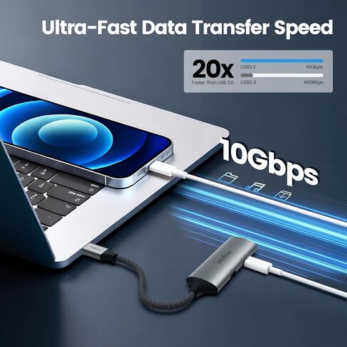MOGOOD USB C to HDMI Adapter (4K@60Hz) 3.0 USB-C Hub with 100W Power Delivery for MacBook Pro/Air, iPad Pro, Pixelbook, XPS, Galaxy, iPhone 17/16/15, Compatible with Thunderbolt 3/4/5 in Kuwait