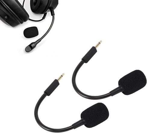 قطعتان من الميكروفون البديل من Gugxiom لسماعات الألعاب USB السلكية V3، ميكروفون بوم قابل للفصل مع خاصية إلغاء الضوضاء مع قابس مطلي بالذهب 3.5 مم، صوت واضح in Kuwait