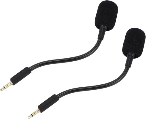 قطعتان من الميكروفون البديل من Gugxiom لسماعات الألعاب USB السلكية V3، ميكروفون بوم قابل للفصل مع خاصية إلغاء الضوضاء مع قابس مطلي بالذهب 3.5 مم، صوت واضح in Kuwait