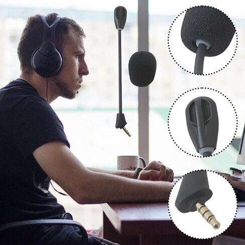 ميكروفون سماعة رأس لاسلكي جديد للألعاب مزود بخاصية إلغاء الضوضاء مناسب لجهاز Kingston HyperX Cloud II PC Game Headphone ميكروفون يستخدم لـ Ninten-do Switch P-S5 P-S4، X-Box One/Series X/S M-ac in Kuwait
