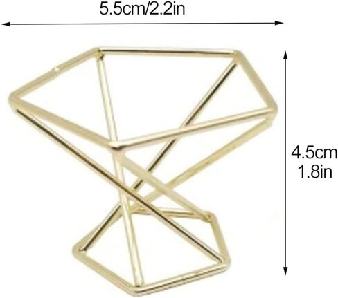 3 PCS Hexagon Metal Display Stand Photography Props Spherical Decorative Glass Ball Base in Kuwait