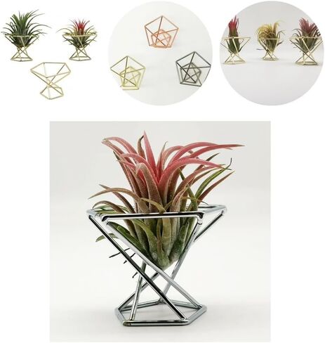 3 PCS Hexagon Metal Display Stand Photography Props Spherical Decorative Glass Ball Base in Kuwait