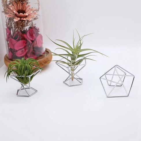 3 PCS Hexagon Metal Display Stand Photography Props Spherical Decorative Glass Ball Base in Kuwait