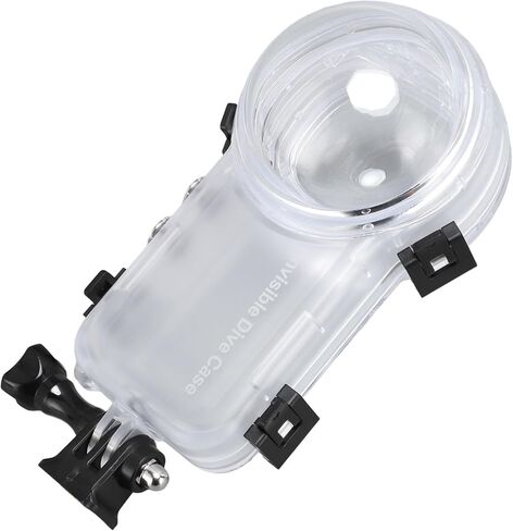 SUNGOOYUE Action Camera Dive Case, 360 Degree Clear Optical Tempered Glass Housing for X3, with 164ft Depth Protection for Diving Surfing Snorkeling in Kuwait