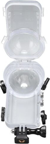 SUNGOOYUE Action Camera Dive Case, 360 Degree Clear Optical Tempered Glass Housing for X3, with 164ft Depth Protection for Diving Surfing Snorkeling in Kuwait