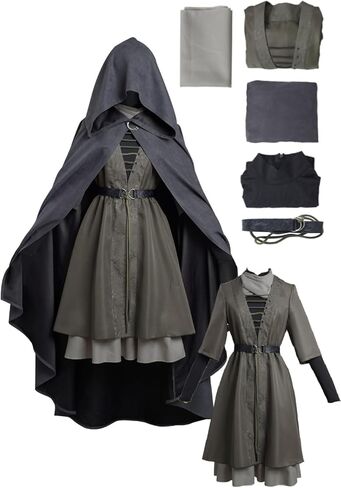 Elden Melina Ring Cosplay Costume Women Melina Figure Dress Cape Cloak Uniform Outfits Halloween Party Suit with Scarf in Saudi Arabia