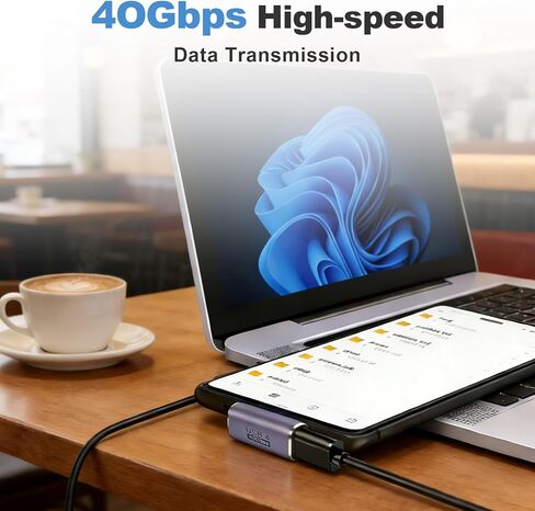 3 Pack USB C Right Angle Adapter Set, 90 Degree USB-C Supporting 40Gbps Data, 100W Power Delivery, 8K@60Hz Video, Compatible with Steam Deck, ROG Ally, Switch, Laptops, Tablets, Phones in Kuwait