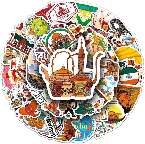 50 Pcs Australia Stickers, Kangaroo & Koala Cultural Element Decorative Stickers, Self-Adhesive for Scrapbooking, Travel Albums, Notebooks (Australia) in Kuwait