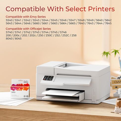 خراطيش حبر 62XL بديلة باللون الأسود واللون لحبر HP 62 لحزمة خرطوشة حبر HP 62XL مناسبة لسلسلة Envy 5540 5544 5545 5660 5664 7640 7645 OfficeJet 200 250 250 5740 5745 8040 (عبوتان) in Kuwait