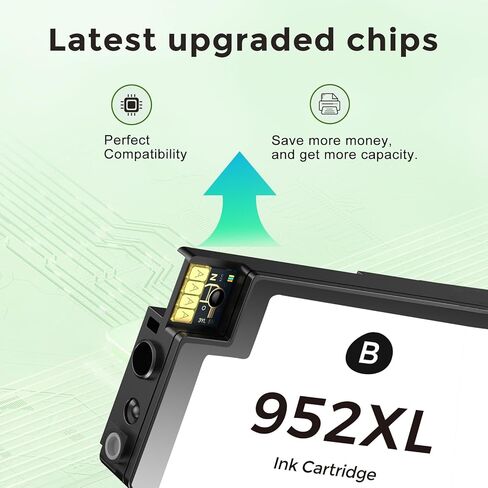 952XL Ink Cartridges Combo Pack Compatible for HP 952 HP952 XL HP952XL for Officejet Pro 8710 7740 8720 8702 8210 7720 8715 8730 8740 8216 8725 8700 8200 7730 8743 Printers Black Cyan Magenta Yellow in Kuwait