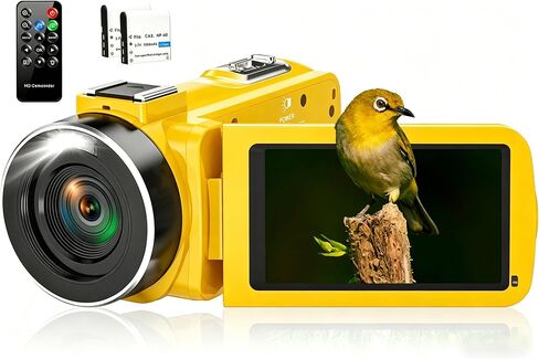 2.7K 48MP 30 FPS Camcorder Video Camera Digital Camera 16X Digital Zoom 3.0'' Flip Screen YouTube Vlogging Camera with Remote Control and 2 Batteries in Kuwait