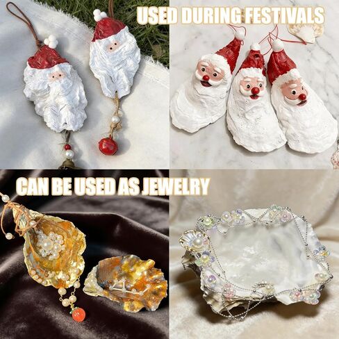 36PCS Natural Large Oyster Shells 5"-6" – Bulk Oyster Shells for Crafts, Home Decor, Vase Fillers, Beach Wedding Decorations, Ocean-Themed Art Projects in Saudi Arabia