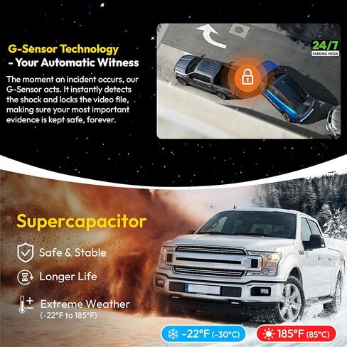 كاميرا أمامية 4K داش تناسب 2022-2025 Toyota RAV4 LE Limited SE Adventure XLE XSE (الموديل B)(مع فتحة تهوية)، سهلة التركيب، كاميرا فيديو 2160P HDR، نمط OEM، تسجيل حلقي، GPS، 5.8GWiFi، G-Sensor in Kuwait