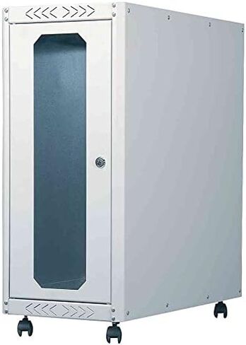 غلاف Digitus RAL7035 PC IP20 65 سم × 30 سم × 60 سم مع باب زجاجي آمن مؤطر/عجلات دوارة/رمادي in Kuwait