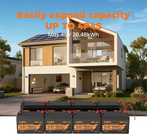 12V 100Ah LiFePO4 Lithium Battery, 15000+ Deep Cycles, 100A BMS Group 31 1280Wh Rechargeable Lithium Iron Phosphate Battery for Trolling Motor, Marine, Solar, UPS, RV, Boat, Off-Grid in Kuwait