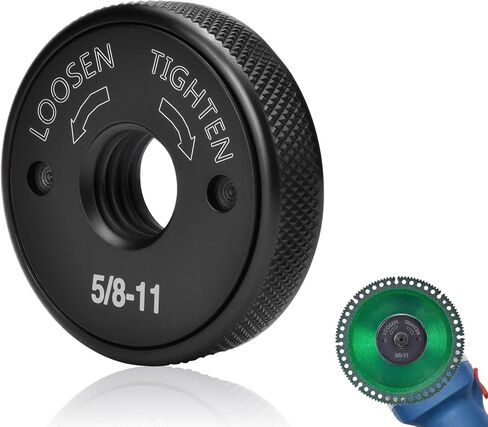 5/8-11 Thread Angle Grinder Flange Nut No Wrench Required,Grinder Nut for 4.5" and 5" Angle Grinder,Quick Release Locking Nut in Saudi Arabia