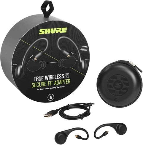Shure True Wireless Adapter (Gen 2) for Sound Isolating Earphones, Secure Over-Ear Fit, Bluetooth 5 Wireless Technology, Long Battery Life With Charging Case, & Fingertip Controls in Saudi Arabia