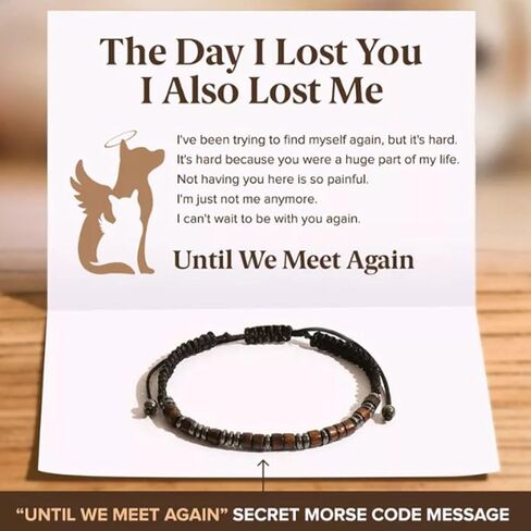 Roe Dolph Hug From Heaven Bracelet for Women Morse Code Bracelet Loss of Loved One Bracelet Until We Meet Again Bracelet Memorial Gifts Bracelet Sympathy Gifts Jewelry in Saudi Arabia