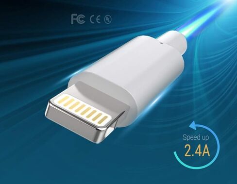 4Pack [Apple MFi Certified] Charger Lightning to USB Charging Cable Cord Compatible iPhone 14/13/12/11 Pro/11/XS MAX/XR/8/7/6s Plus,iPad Pro/Air/Mini,iPod Touch (3.3ft) in Kuwait