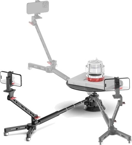 110cm Extendable Rotating Camera Slider, 360 Degree Professional Photography Turntable, Photo Video Camera Spinner, for Product Photography, Commercial Video in Kuwait