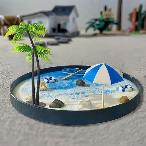 Sandbox Kit for Desk Miniature Beach Ornament Desktop Decor for Living Room in Kuwait