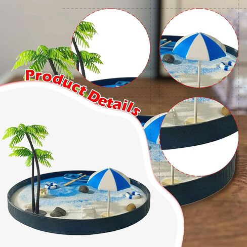 Sandbox Kit for Desk Miniature Beach Ornament Desktop Decor for Living Room in Kuwait