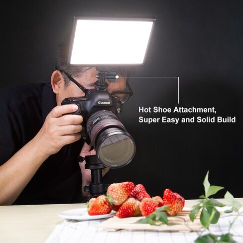 Viltrox L-116T On-Camera Bi-Color LED Light with LCD Display, 116 Lamp Beads in Kuwait